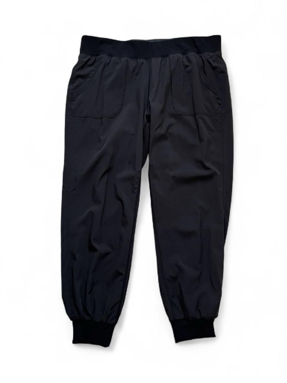 Calvin Klein Black Jogger Athletic Capri Sweatpants Size L Womens